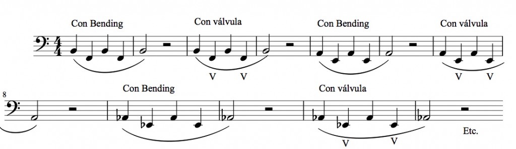 3 ejercicios notas graves